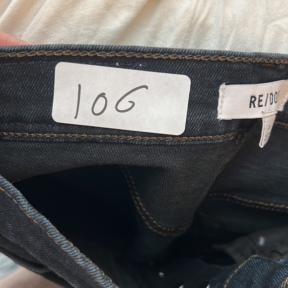 Re/Done 70s Ultra High Rise Stove Pipe Jeans - Picture 11 of 14